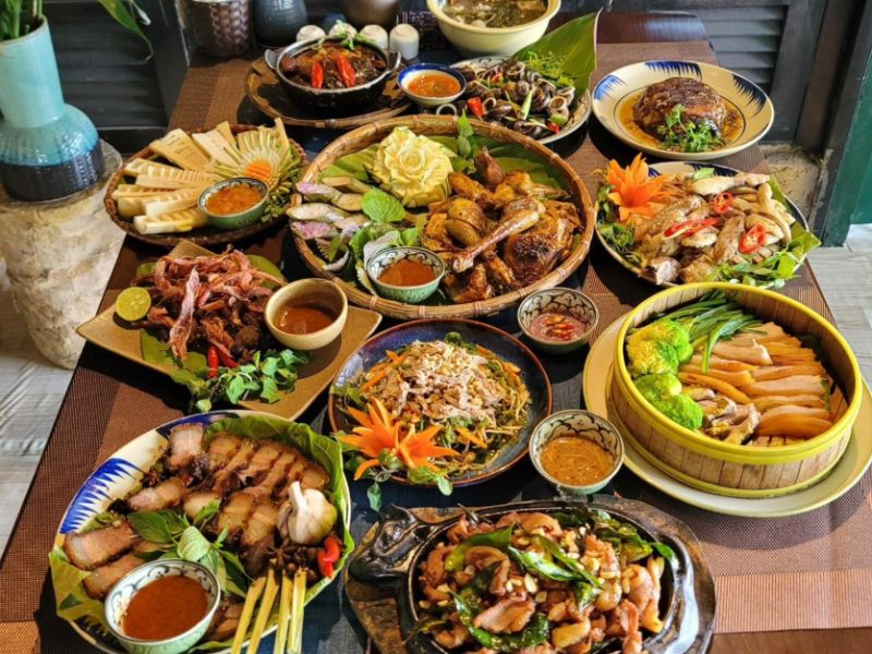 Menu nhà hàng đặc sản Pù Luông